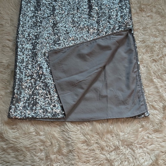 NWT Stine Goya Steel Grey Sequin Skirt - Size XS - Picture 4 of 7